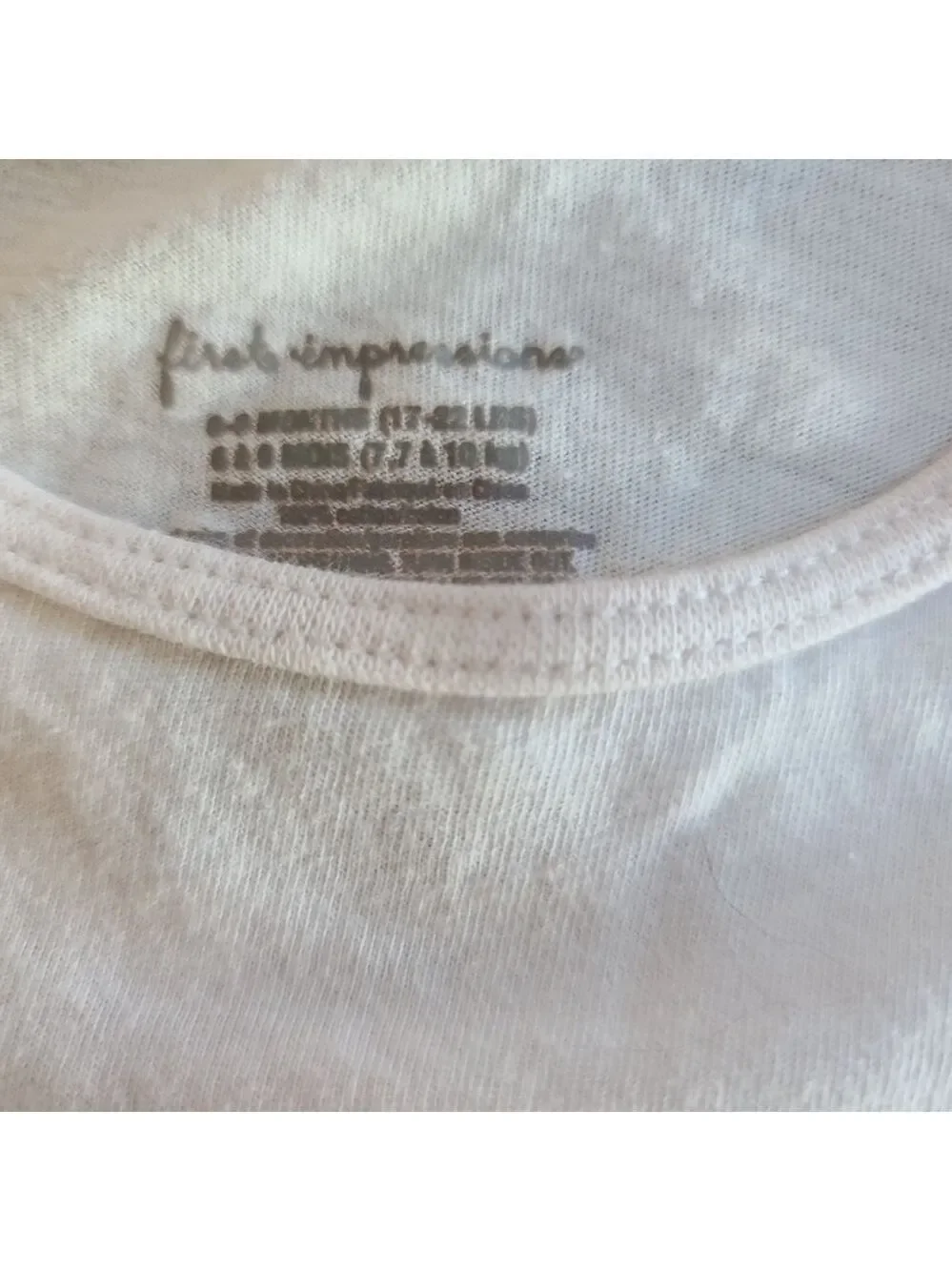 First Impressions Baby Girl Top + 2 Bibs Set